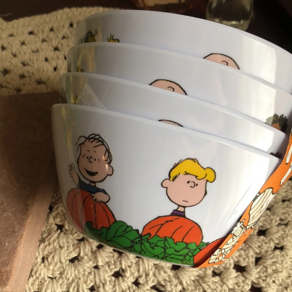 Peanuts HALLOWEEN Melamine Snack Bowls